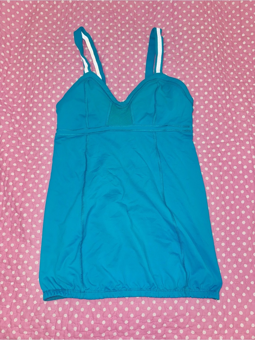 Vintage lululemon Teal babydoll Built-In Bra Tank